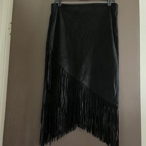 BISOU BISOU Asymmetrical Black Skirt